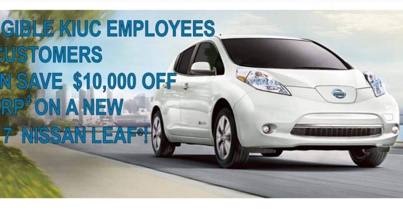 Nissan Leaf $10,000 rebate extended!